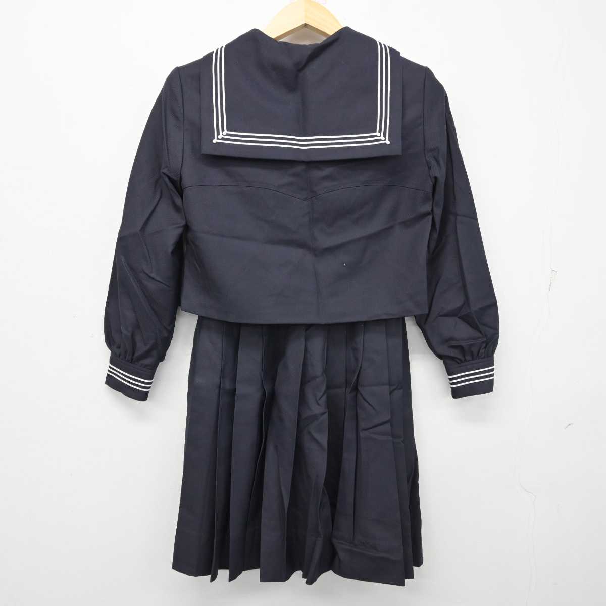 【中古】東京都 豊島岡女子学園 中学校・高等学校 女子制服 3点 (セーラー服・スカート) sf058902