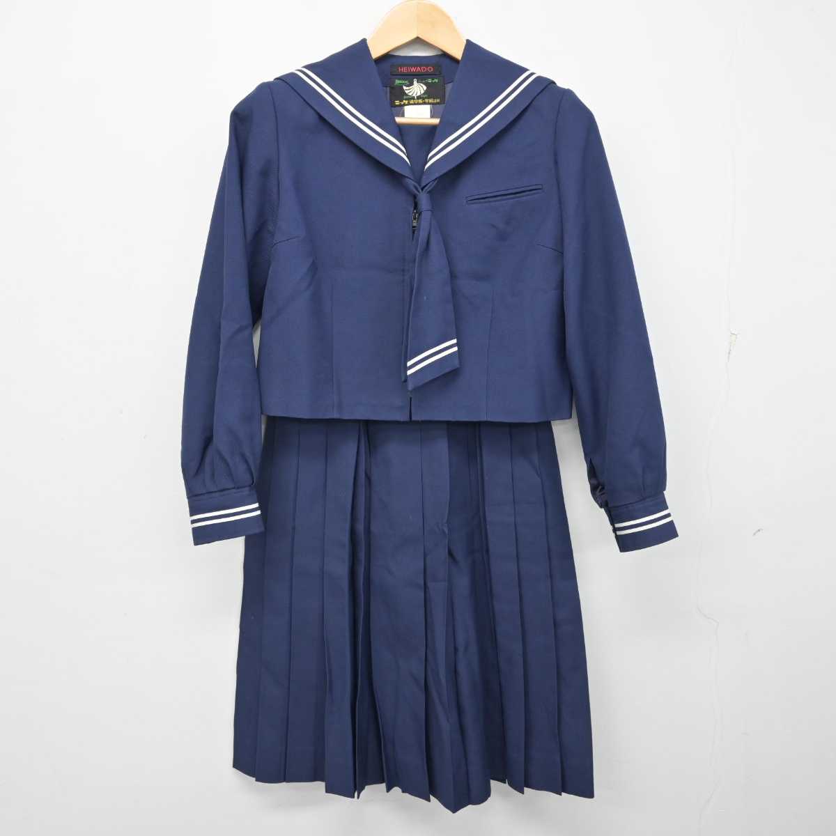 【中古】千葉県 小金中学校 女子制服 3点 (セーラー服・スカート) sf058911