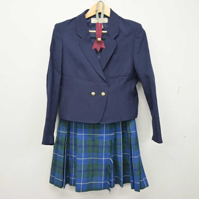 【中古】東京都 北豊島中学校・高等学校 女子制服 4点 (ブレザー・ベスト・スカート) sf058912