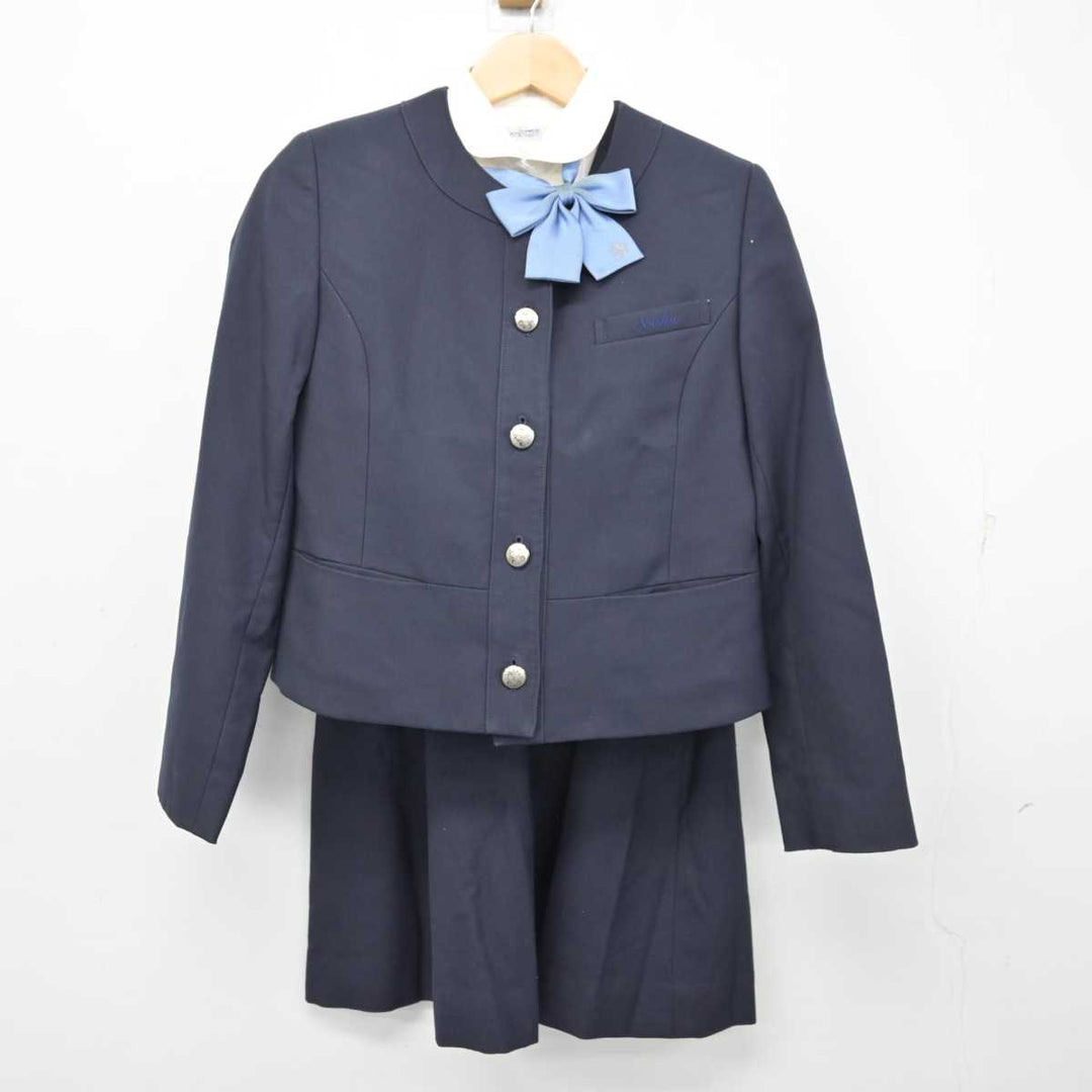 【中古】岡山県 岡山学芸館清秀中学校・高等部 女子制服 5点 (ブレザー・ベスト・シャツ・スカート) sf058921 | 中古制服通販パレイド