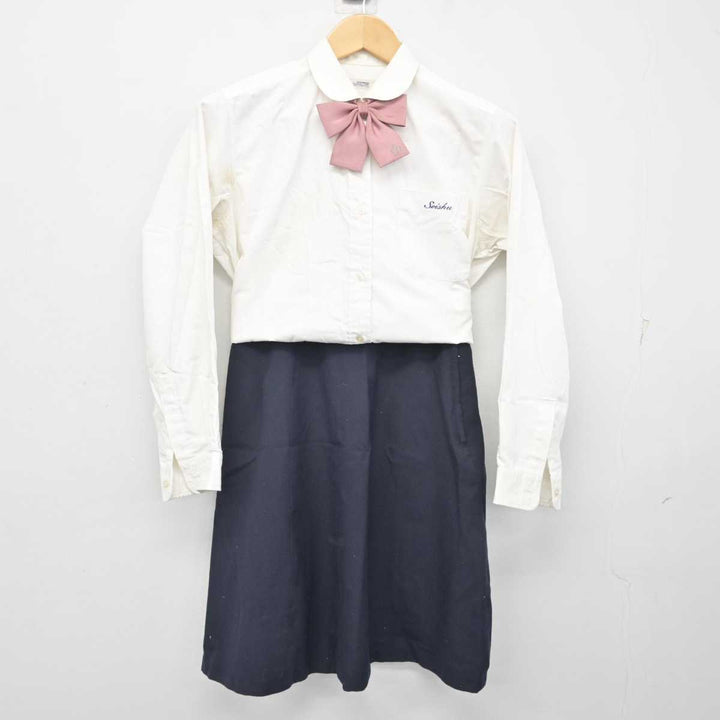 中古】岡山県 岡山学芸館清秀中学校・高等部 女子制服 4点 (シャツ・スカート) sf058923 | 中古制服通販パレイド