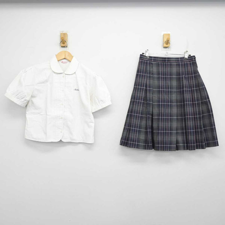 【中古】岡山県 岡山学芸館清秀中学校・高等部 女子制服 2点 (シャツ・スカート) sf058924 | 中古制服通販パレイド