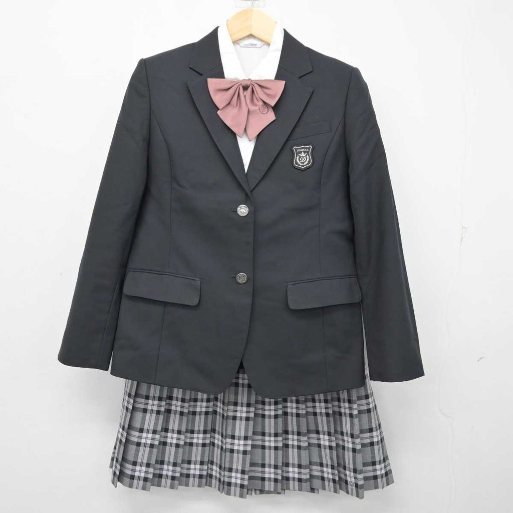 【中古】愛知県 同朋高等学校 女子制服 4点 (ブレザー・シャツ・スカート) sf058932