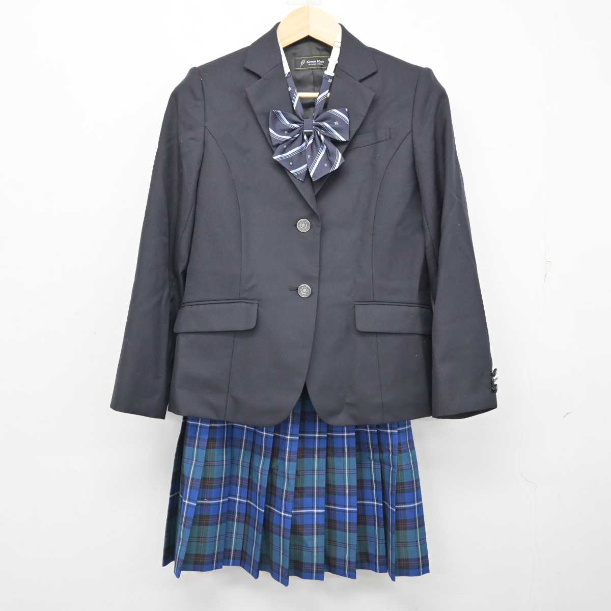 【中古】  ヒューマンキャンパス高等学校 女子制服 3点 (ブレザー・スカート) sf058938