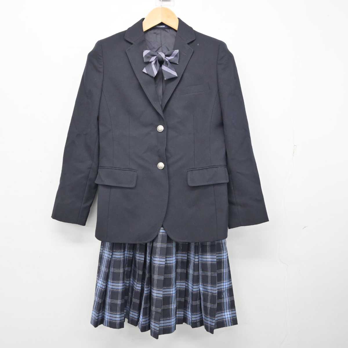 【中古】大阪府 大阪青凌中学校・高等学校 女子制服 4点 (ブレザー・スカート) sf058942