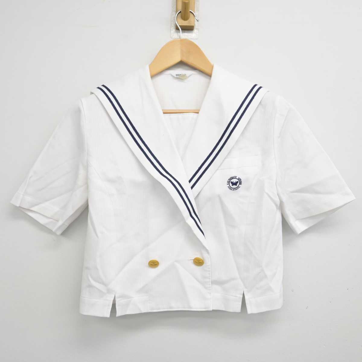 【中古】秋田県 角館南高等学校 女子制服 2点 (セーラー服) sf058960