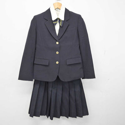 【中古】富山県 龍谷富山高等学校 女子制服 4点 (ブレザー・シャツ・スカート) sf058961