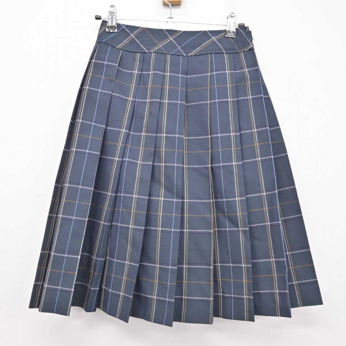 【中古】富山県 龍谷富山高等学校 女子制服 3点 (ニット・シャツ・スカート) sf058962