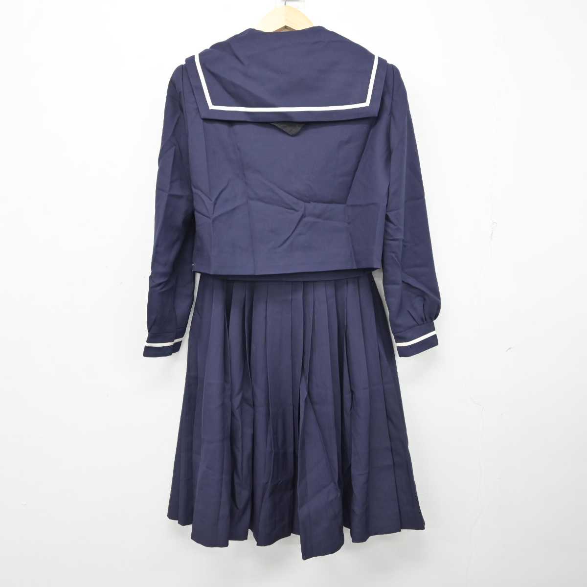 【中古】愛知県 金城学院中学校・高等学校 女子制服 3点 (セーラー服・スカート) sf058966