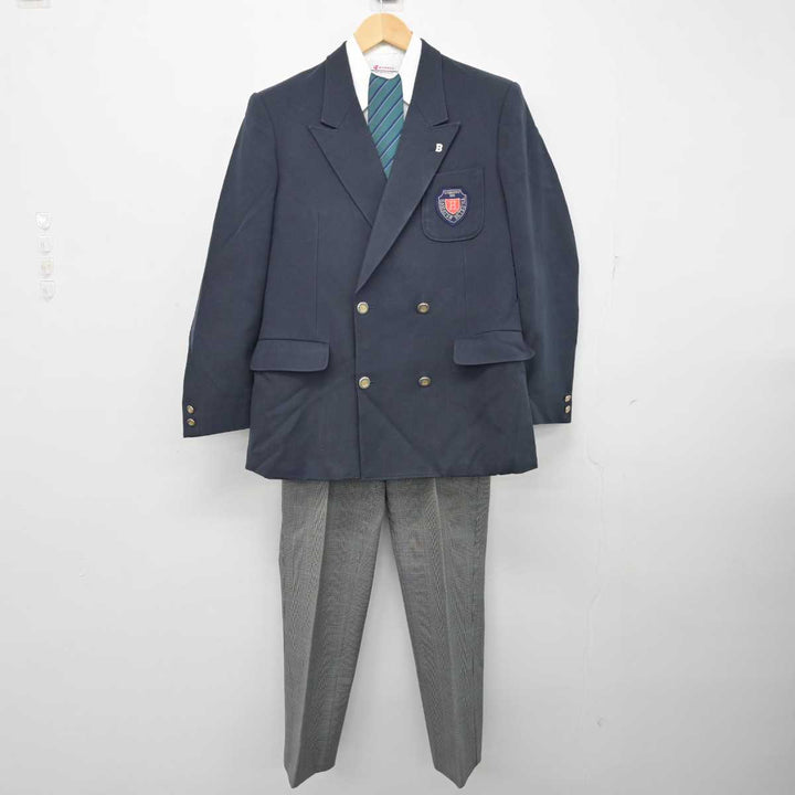 中古】北海道 北海道浜頓別高等学校 男子制服 4点 (ブレザー