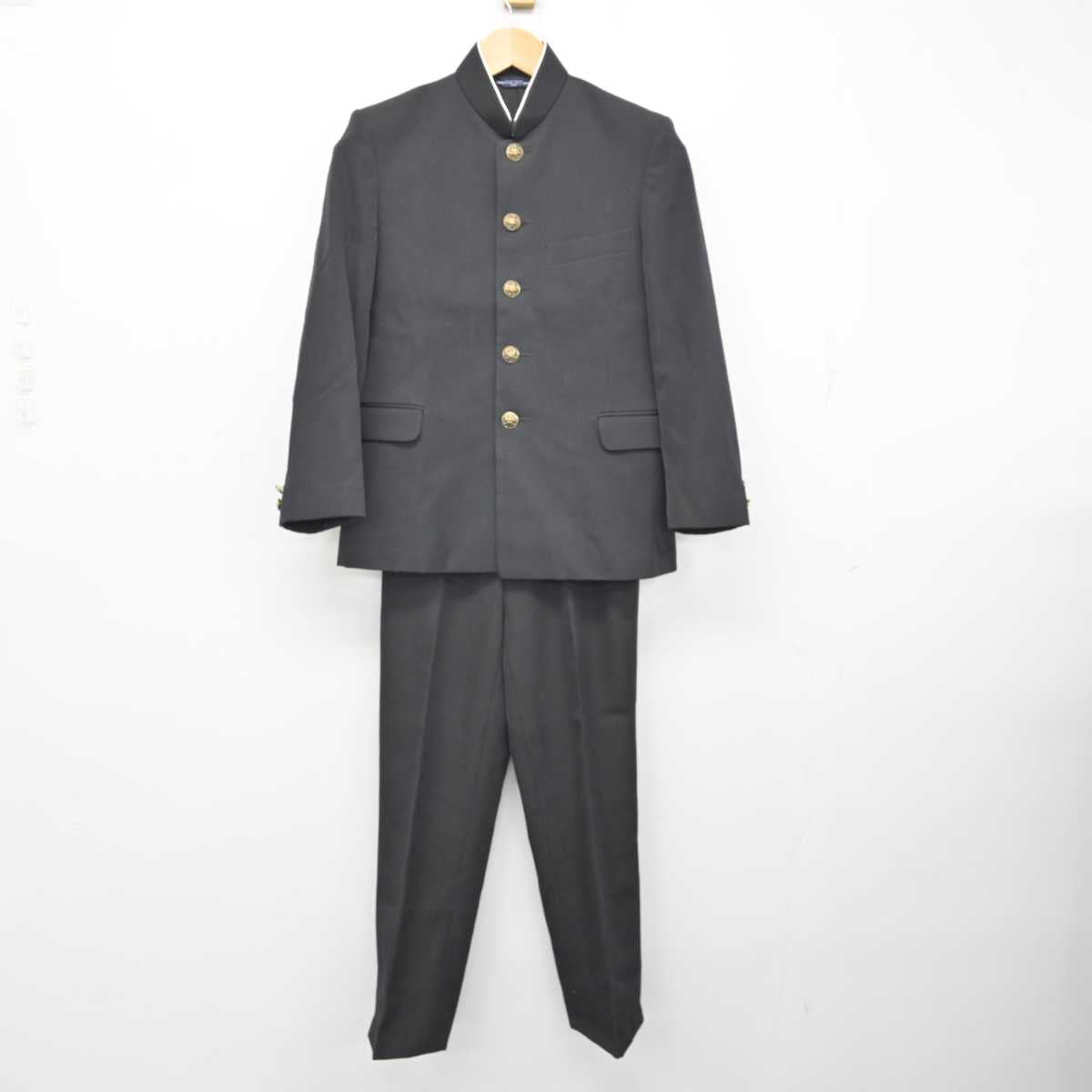 【中古】北海道 中頓別中学校 男子制服 2点 (学ラン・ズボン) sf058977