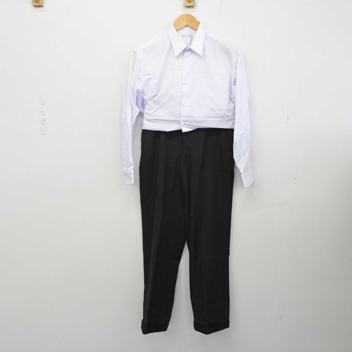 【中古】愛知県 汐路中学校 男子制服 3点 (学ラン・シャツ・ズボン) sf058992