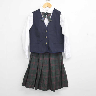 【中古】大阪府 大阪桐蔭高等学校 女子制服 7点 (ブレザー・ベスト・シャツ・スカート) sf058998