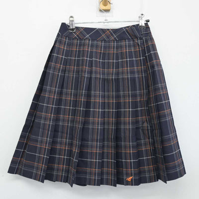 【中古】北海道 北海道科学大学高等学校 女子制服 2点 (ニットベスト・スカート) sf059006