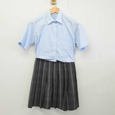 【中古】東京都 府中高等学校 女子制服 2点 (シャツ・スカート) sf059014