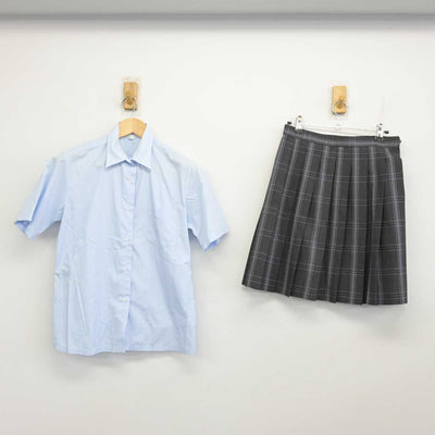 【中古】東京都 府中高等学校 女子制服 2点 (シャツ・スカート) sf059014