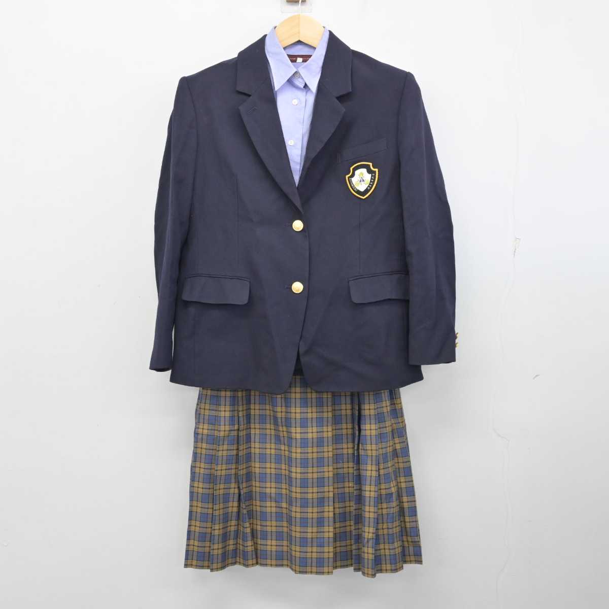 【中古】栃木県 今市高等学校 女子制服 3点 (ブレザー・シャツ・スカート) sf059019