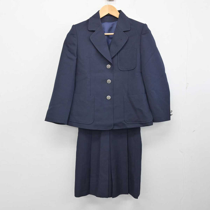 中古】神奈川県 新羽中学校 女子制服 4点 (ブレザー・ベスト・スカート 