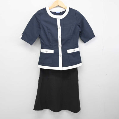 【中古】 事務服 女子制服 4点 (ブラウス・スカート) sf059024