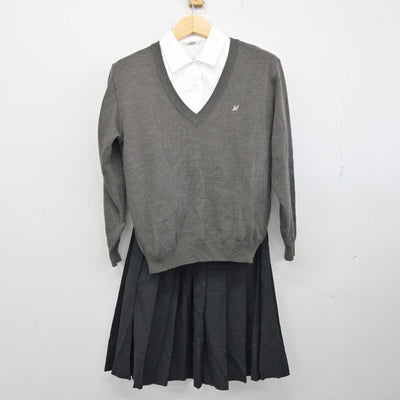 【中古】東京都 日本大学豊山女子中学校・高等学校 女子制服 4点 (ブレザー・ニット・シャツ・スカート) sf059031