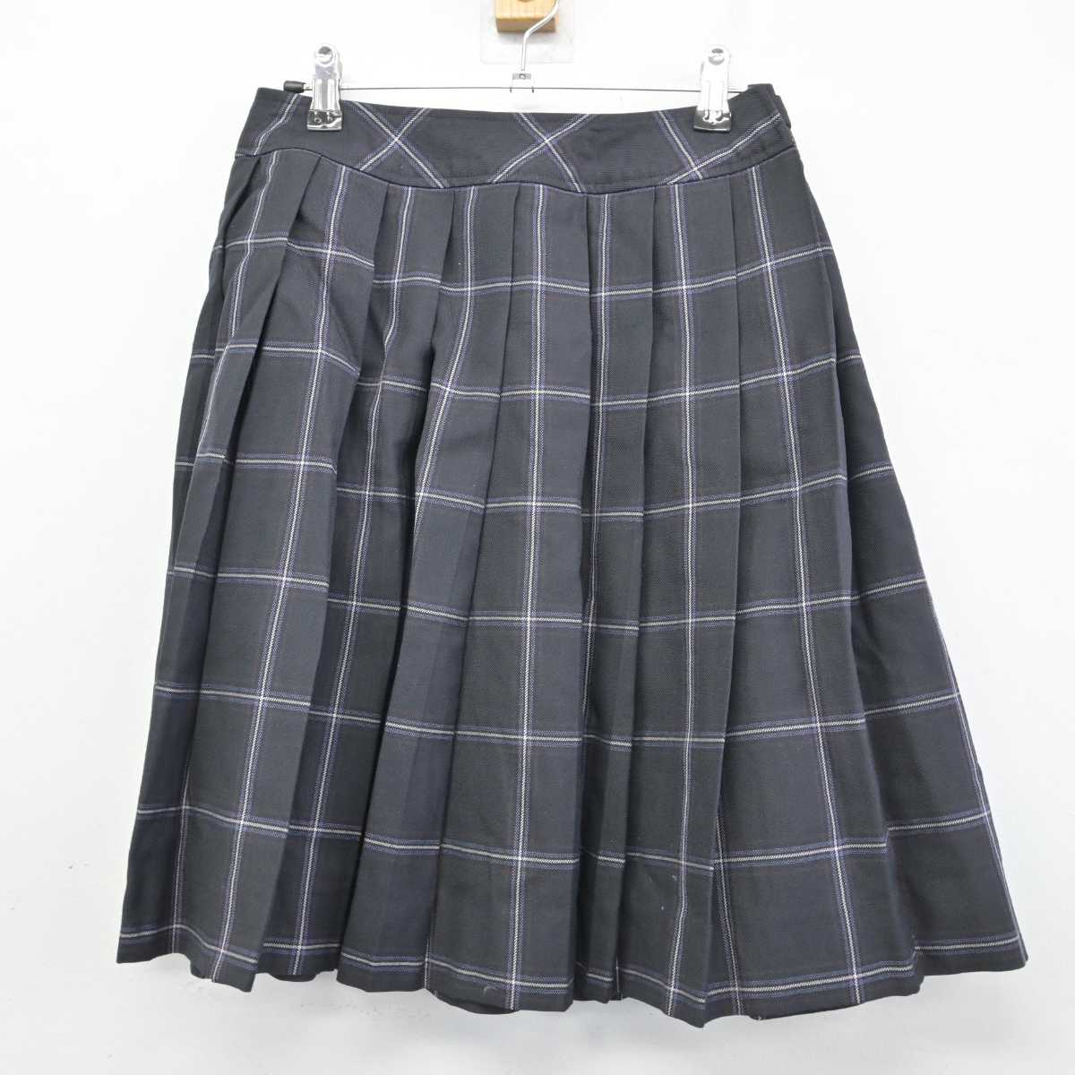 【中古】東京都 日本大学豊山女子中学校・高等学校 女子制服 2点 (ニットベスト・スカート) sf059033