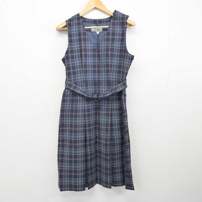 【中古】広島県 観音中学校 女子制服 1点 (ジャンパースカート) sf059040