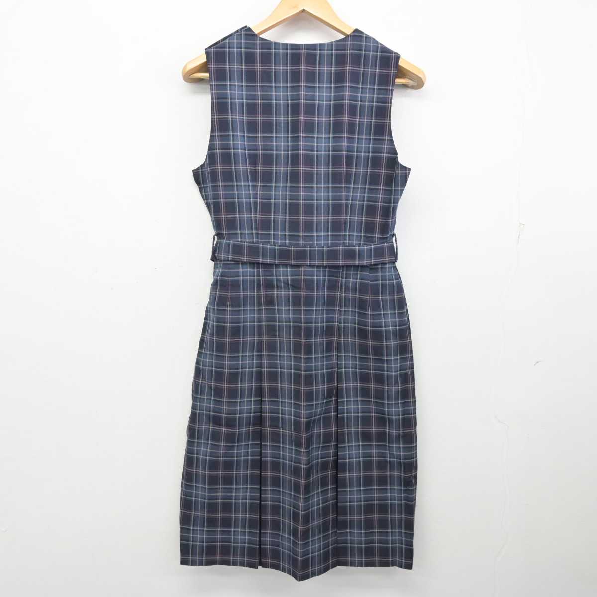 【中古】広島県 観音中学校 女子制服 1点 (ジャンパースカート) sf059040