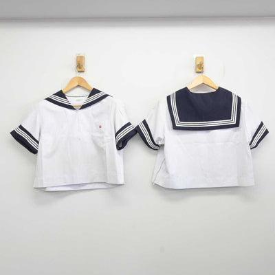 【中古】神奈川県 神奈川学園中学・高等学校 女子制服 3点 (セーラー服・スカート) sf059047