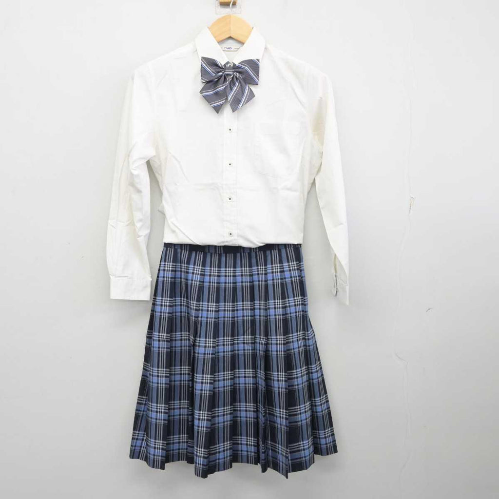 【中古】神奈川県 鵠沼高等学校 女子制服 3点 (シャツ・スカート) sf059053