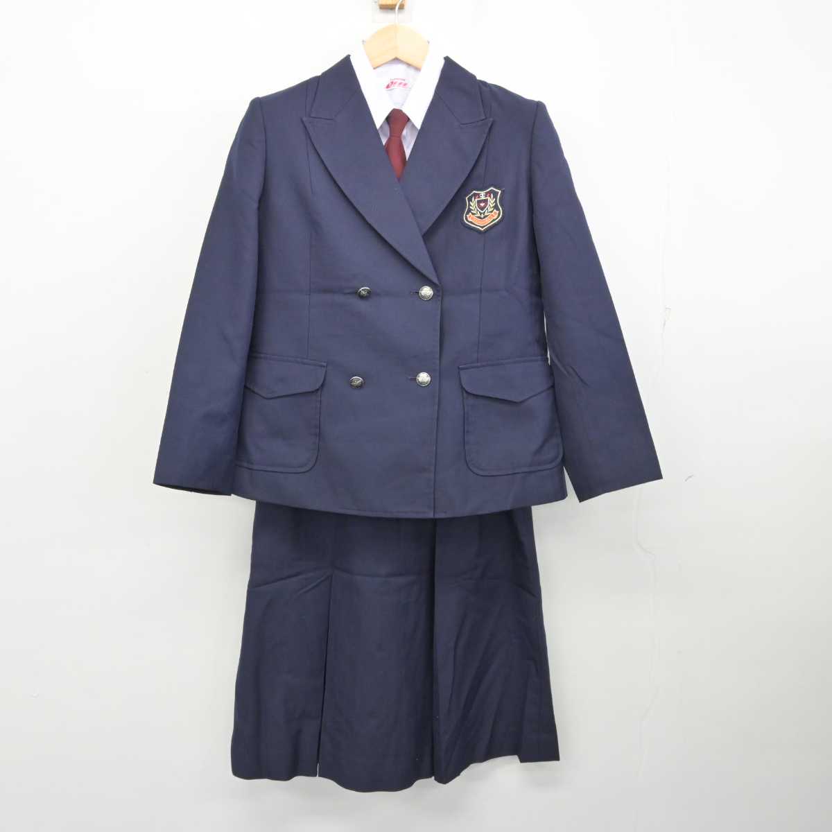 【中古】東京都 高島第一中学校 女子制服 4点 (ブレザー・シャツ・スカート) sf059054