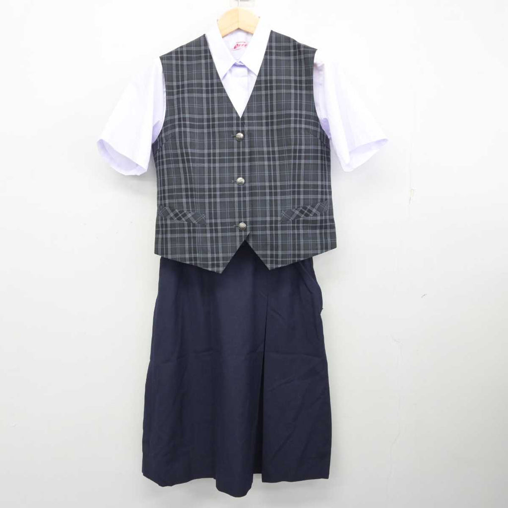 【中古】東京都 高島第一中学校 女子制服 3点 (ベスト・シャツ・スカート) sf059056 | 中古制服通販パレイド