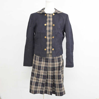 【中古】岡山県 明誠学院高等学校 女子制服 3点 (ブレザー・シャツ・スカート) sf059057