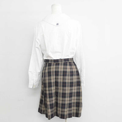 【中古】岡山県 明誠学院高等学校 女子制服 3点 (ブレザー・シャツ・スカート) sf059057