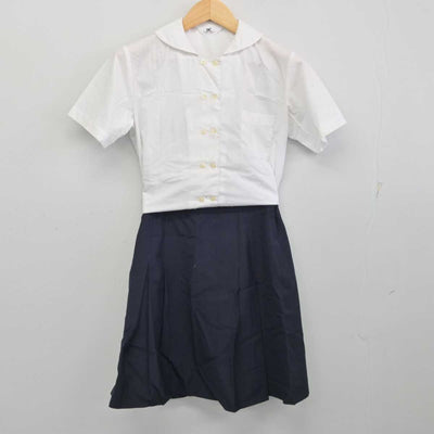 【中古】岡山県 明誠学院高等学校 女子制服 3点 (シャツ・スカート) sf059059