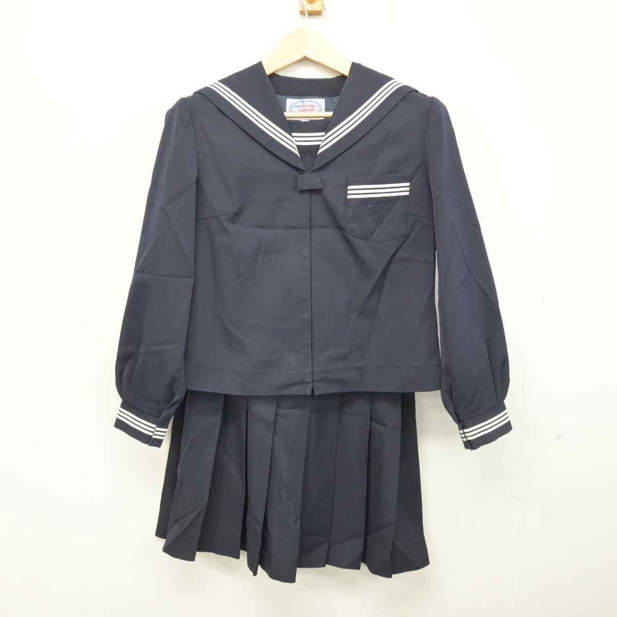 【中古】青森県 青森東高等学校 平内校舎/旧制服 女子制服 2点 (セーラー服・スカート) sf059066