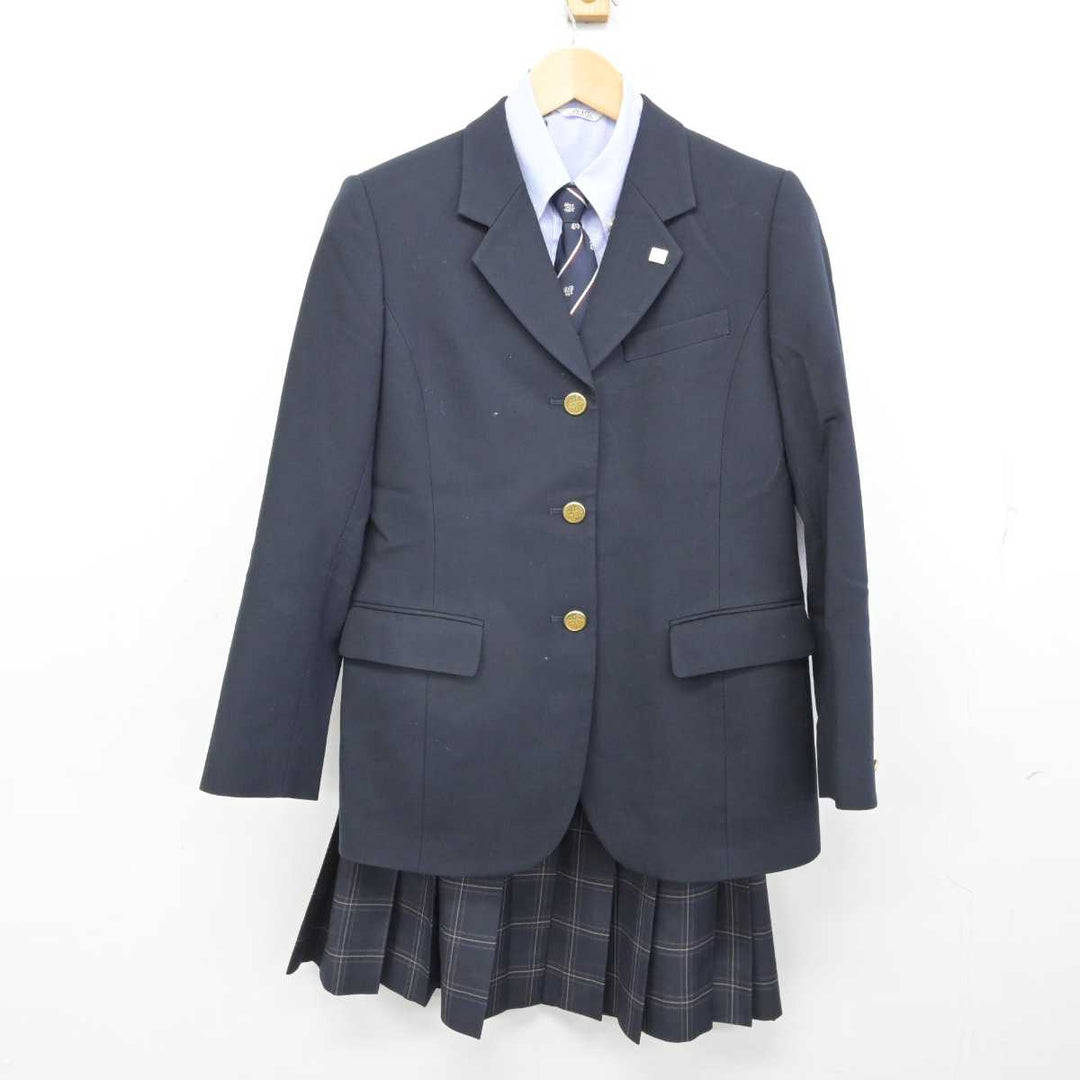 【中古】神奈川県 厚木清南高等学校 女子制服 6点 (ブレザー・シャツ・スカート) sf059084