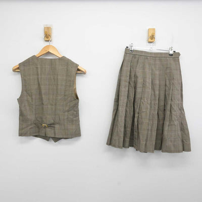 【中古】愛知県 半田商業高等学校 女子制服 4点 (ブレザー・ベスト・シャツ・スカート) sf059086