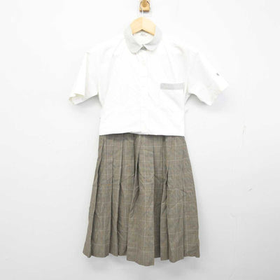 【中古】愛知県 半田商業高等学校 女子制服 3点 (シャツ・スカート) sf059087