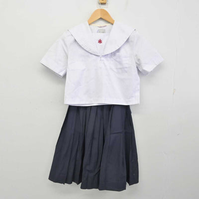 【中古】福岡県 新宮高等学校 女子制服 2点 (セーラー服・スカート) sf059098