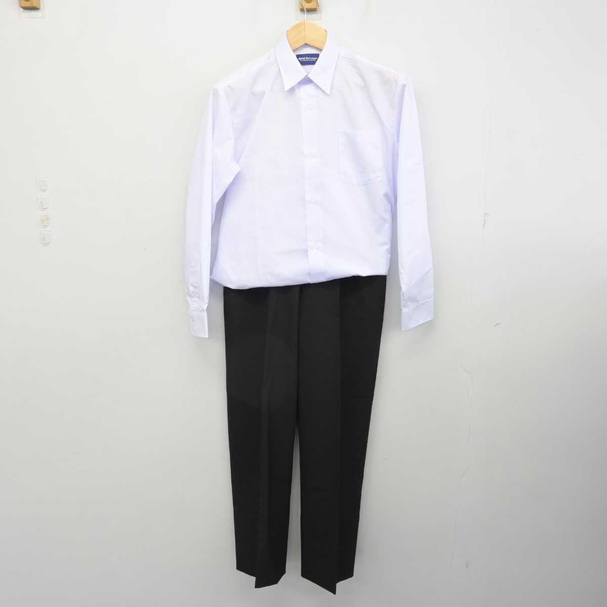 【中古】北海道 陵陽中学校 男子制服 2点 (シャツ・ズボン) sf059103