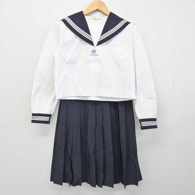 【中古】茨城県 鹿野中学校 女子制服 2点 (セーラー服・スカート) sf059105