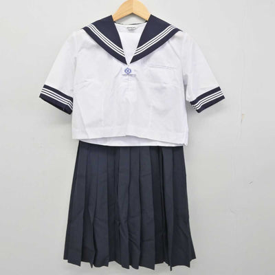 【中古】茨城県 鹿野中学校 女子制服 2点 (セーラー服・スカート) sf059105