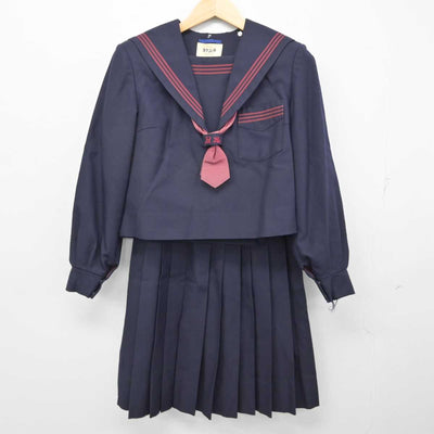 【中古】大阪府 梅南中学校 女子制服 3点 (セーラー服・スカート) sf059112