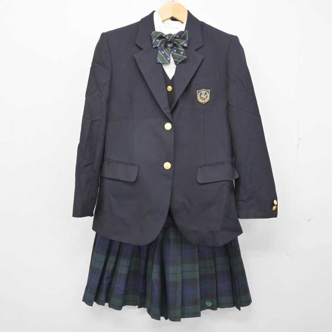 【中古】愛知県 愛知みずほ大学瑞穂高等学校 女子制服 5点 (ブレザー・ベスト・シャツ・スカート) sf059116