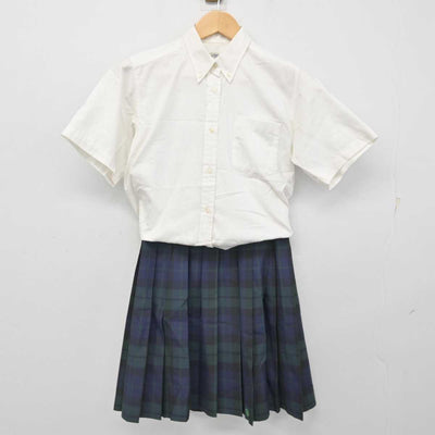 【中古】愛知県 愛知みずほ大学瑞穂高等学校 女子制服 4点 (ニットベスト・シャツ・スカート) sf059119