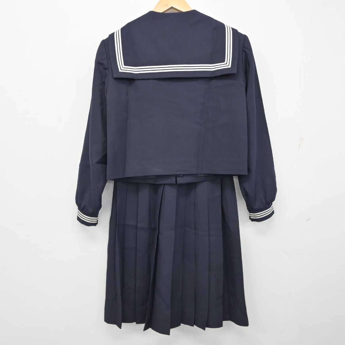 【中古】鹿児島県 伊集院高等学校 女子制服 3点 (セーラー服・スカート) sf059133