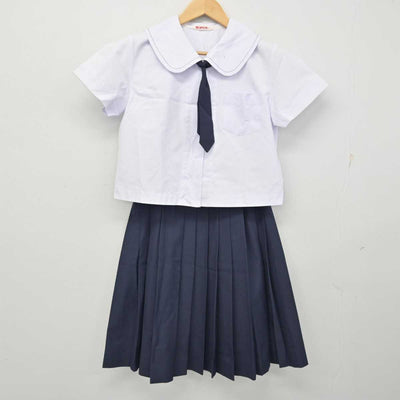 【中古】鹿児島県 伊集院高等学校 女子制服 4点 (セーラー服・シャツ・スカート) sf059135