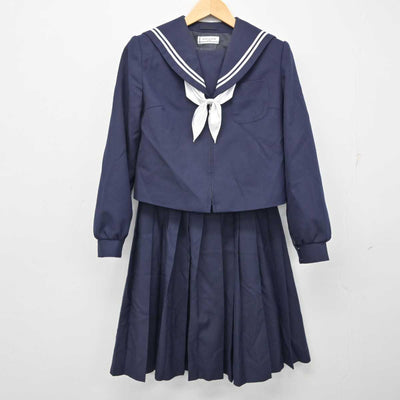 【中古】岐阜県 精華中学校 女子制服 4点 (セーラー服・スカート) sf059138