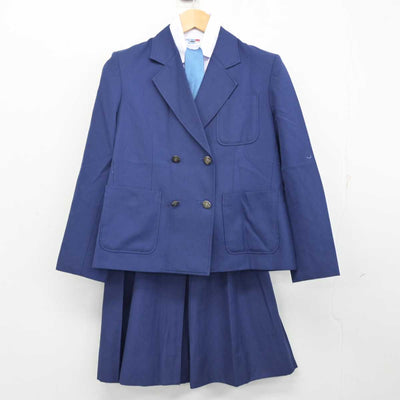 【中古】埼玉県 藤中学校 女子制服 4点 (ブレザー・シャツ・スカート) sf059144