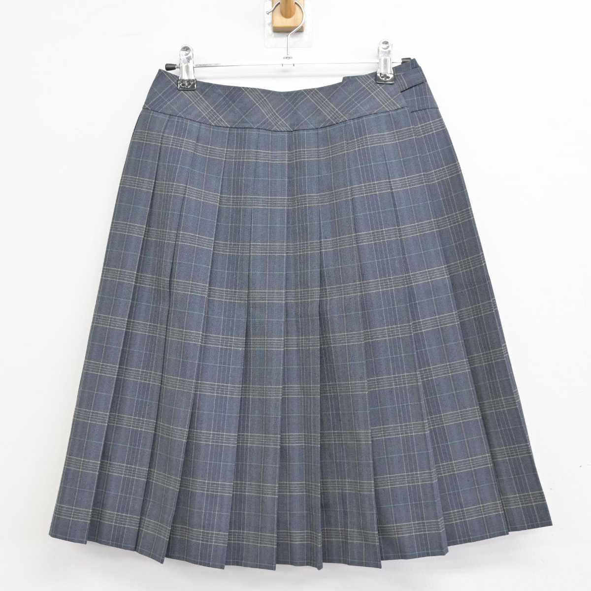 【中古】福岡県 稲築志耕館高等学校 女子制服 2点 (シャツ・スカート) sf059149